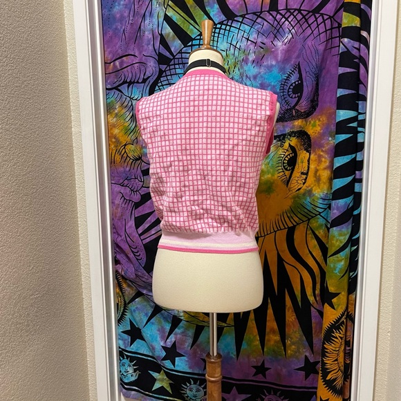 🌈 Lovely pink plaid vest - Picture 6 of 11